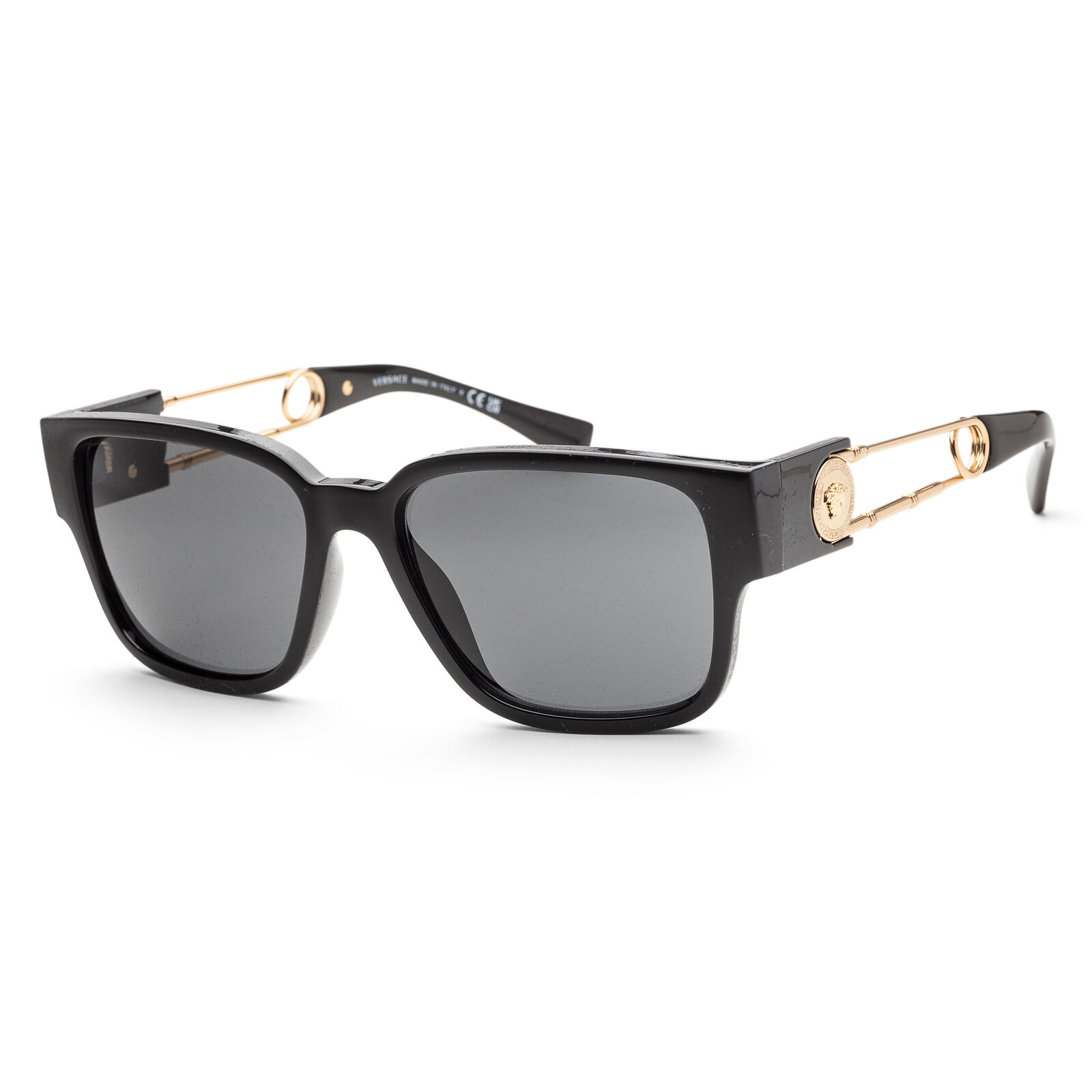 Versace Men Fashion 57mm Black Sunglasses VE4412-GB1-87-57