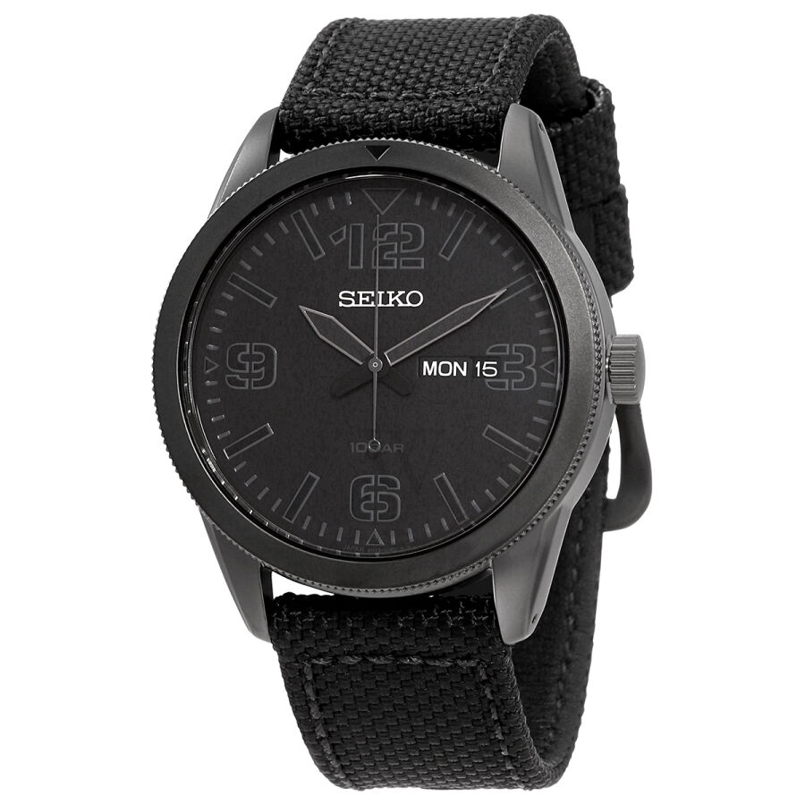 Seiko Essentials Quartz Black Dial Men Watch SUR495