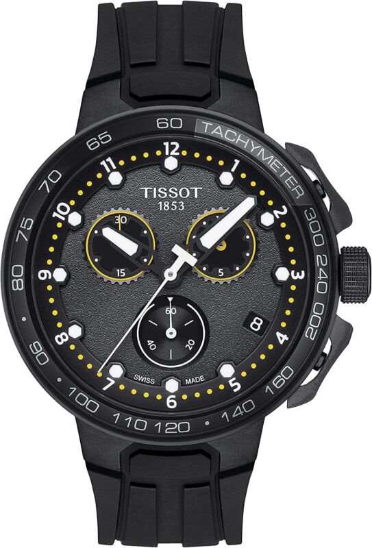 Tissot Men T-Race 44.5mm Quartz Watch T111.417.37.057.02 (T1114173705702)