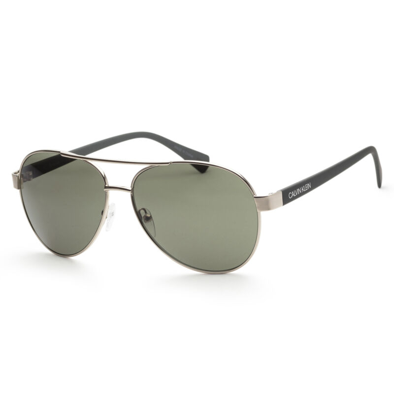 Calvin Klein Men Fashion Silver Sunglasses 60mm CK19316S-045