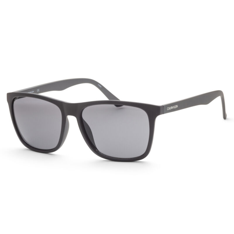 Calvin Klein Men Fashion Matte Grey Sunglasses 57mm CK20520S-020
