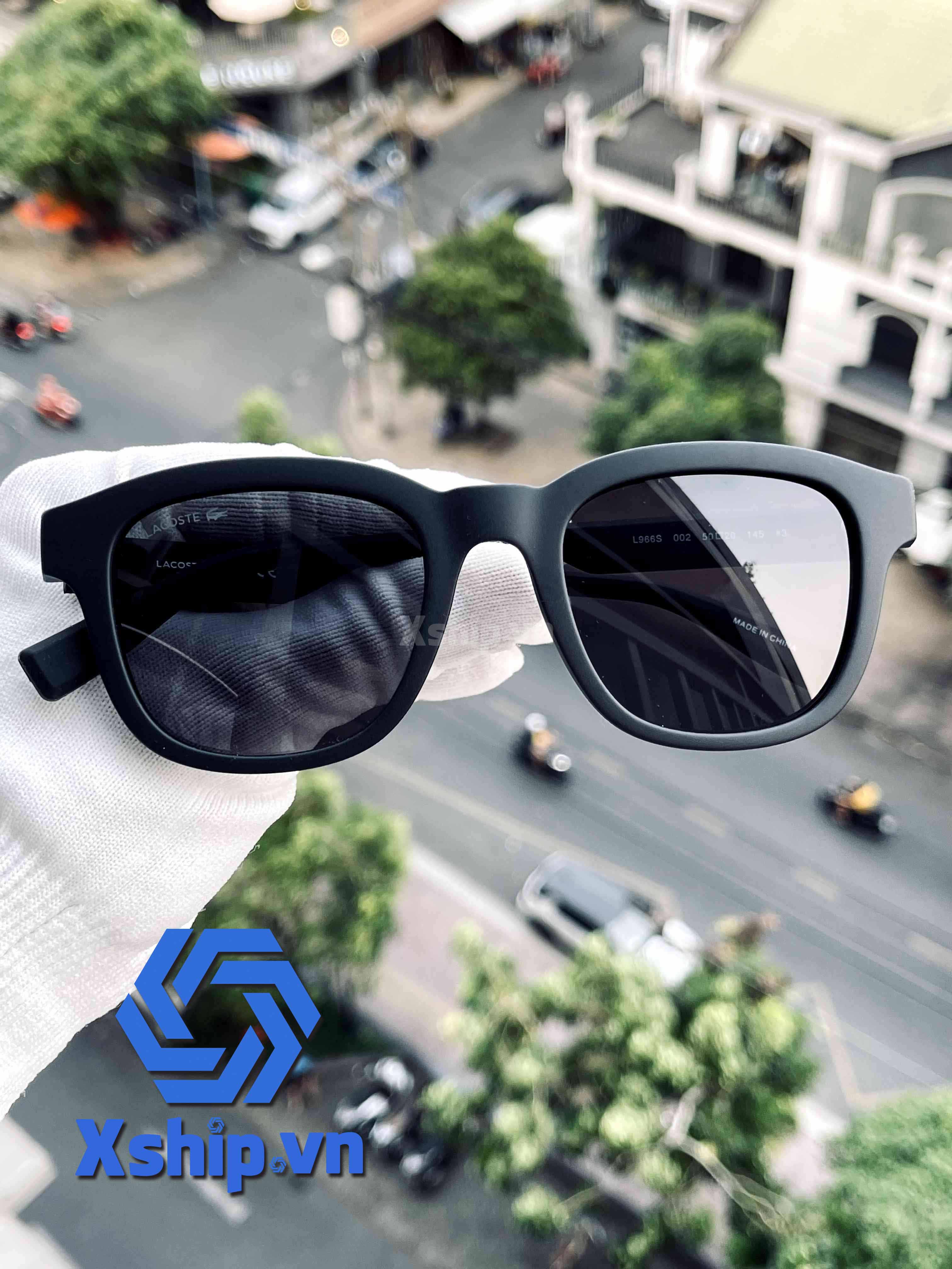 LACOSTE Sunglasses Size 50mm 145mm 20mm Black Brand New L966S-002-50