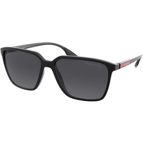Prada Linea Rossa Polarized Modern Square Men Sunglasses PS06VS1BO5Z158