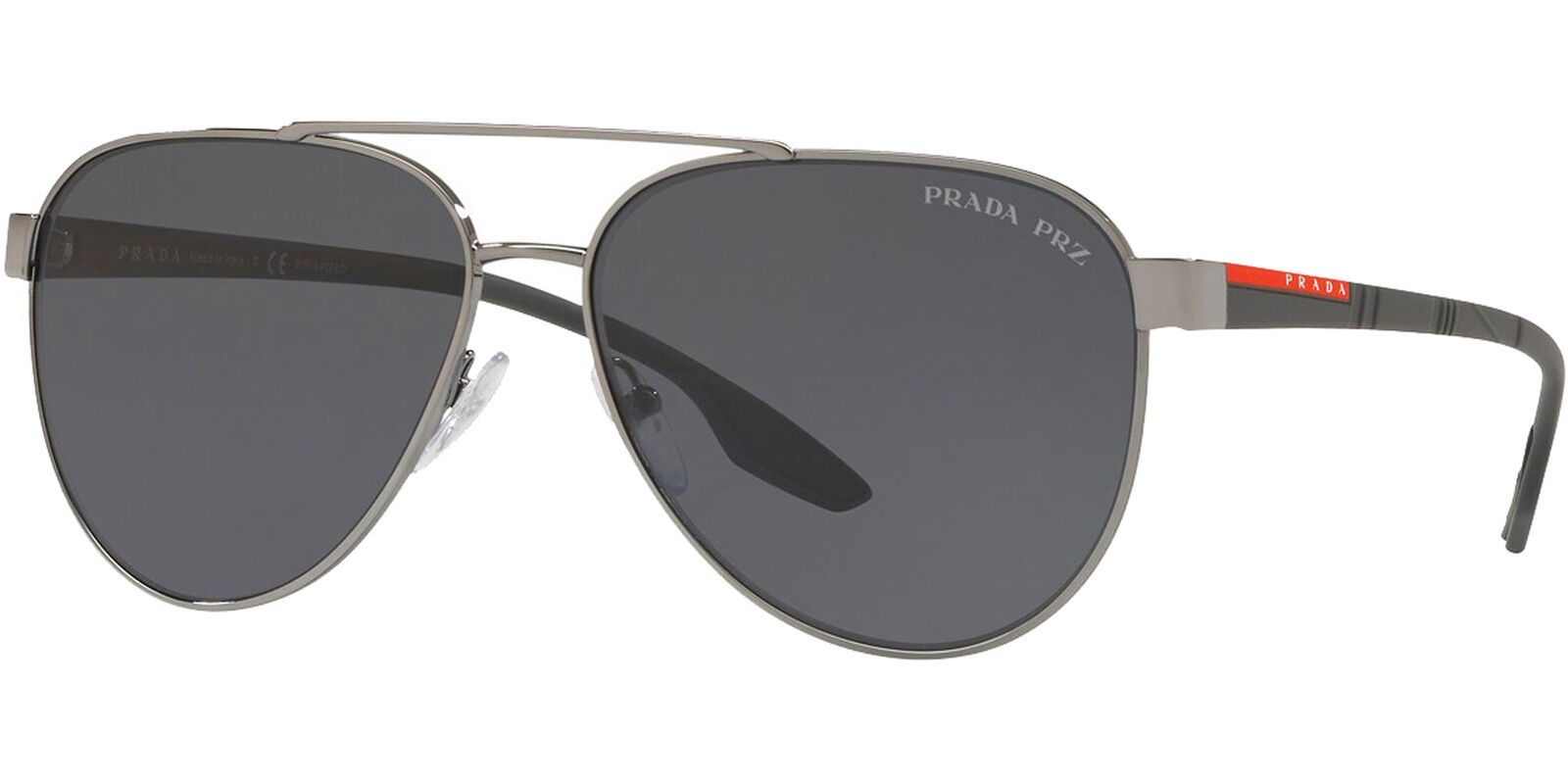 Prada Linea Rossa Polarized Aviator Men Sunglasses PS54TS-5AV5Z1-61