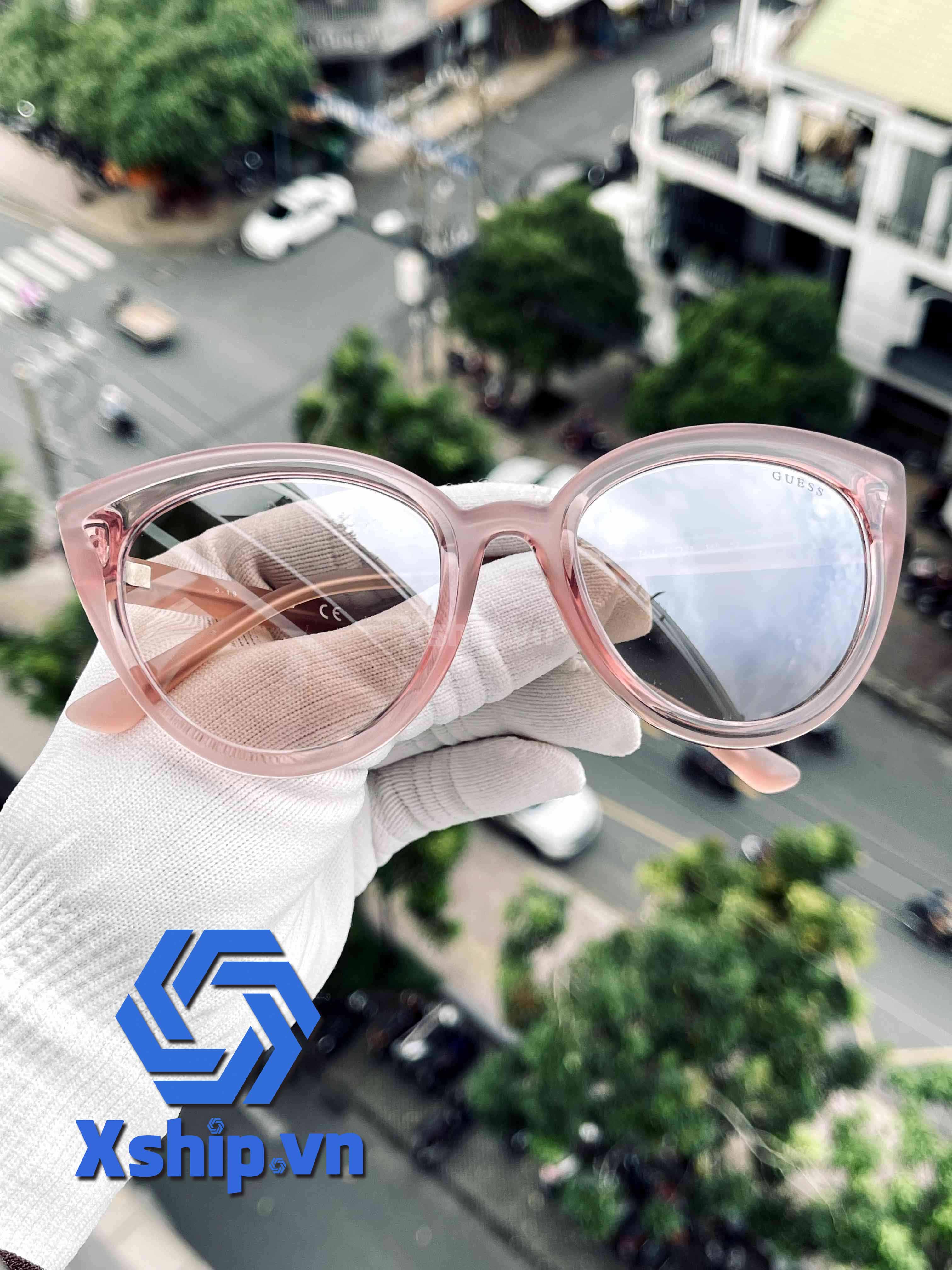 GUESS Sunglasses Size 52mm 145mm 21mm Pink GU7628-74U-52