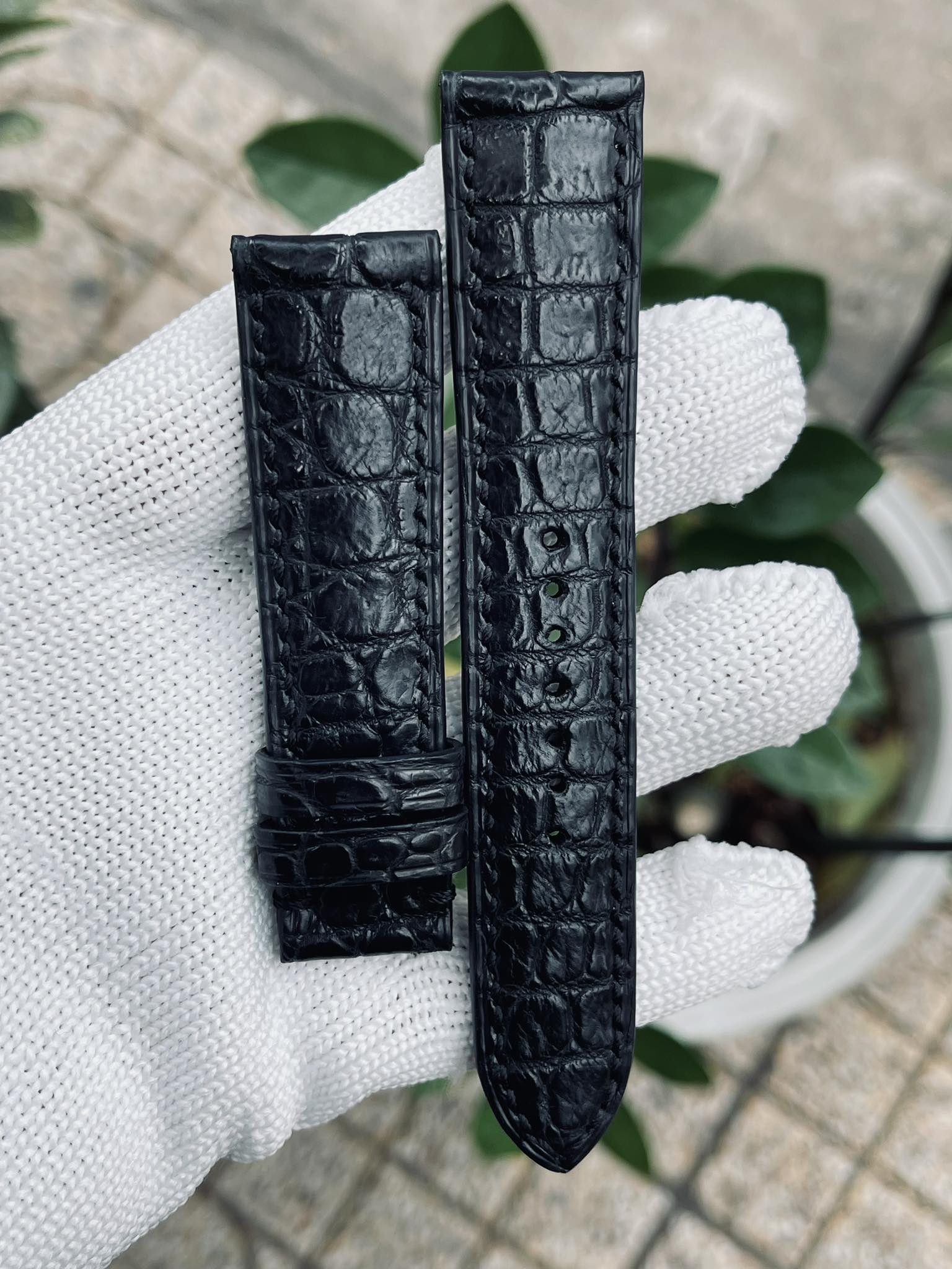 Xs Handmade Crocodile Leather Watch Band X01007