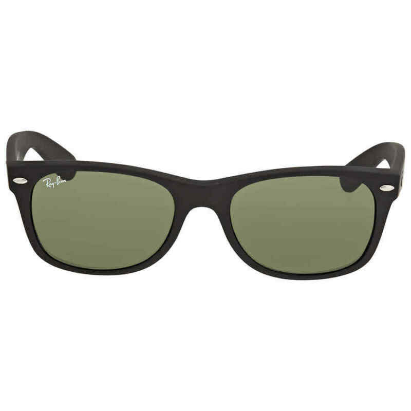 Ray Ban New W-r Black Plastic Green Crystal 52mm Sunglasses RB2132 622 52-18