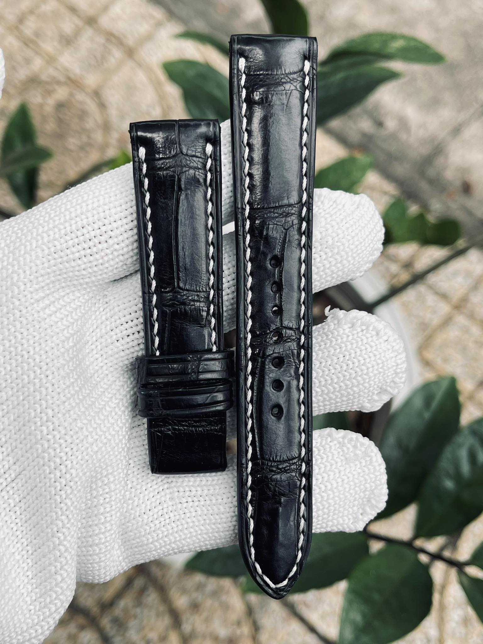 Xs Handmade Crocodile Leather Watch Band X01010