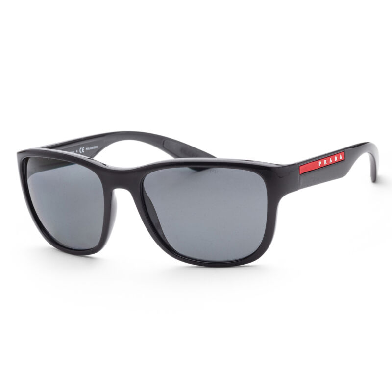 Prada Men PS01US-1AB5Z1-59 Linea Rossa 59mm Black Sunglasses