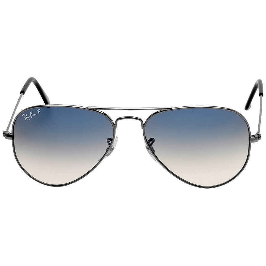 Original Aviator Polarized Blue Gray Gradient Sunglasses RB3025-00478-55