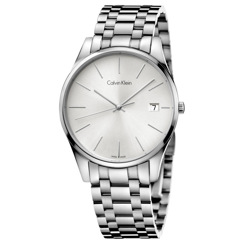 Calvin Klein Time Quartz Silver Dial Men Watch K4N21146