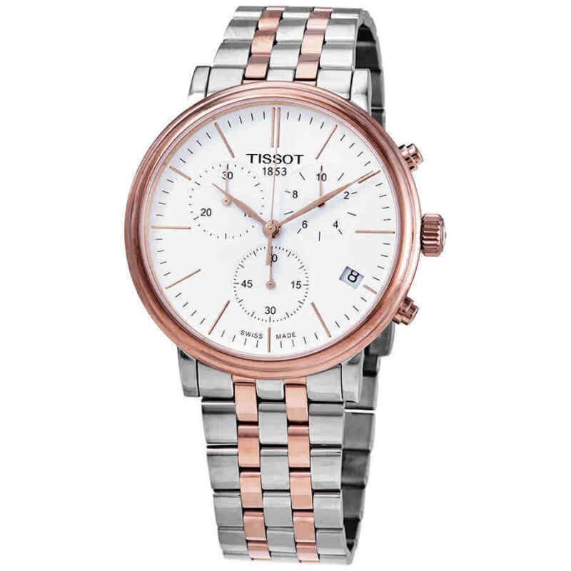 Tissot Carson Premium Chronograph Quartz White Dial Watch T122.417.22.011.00