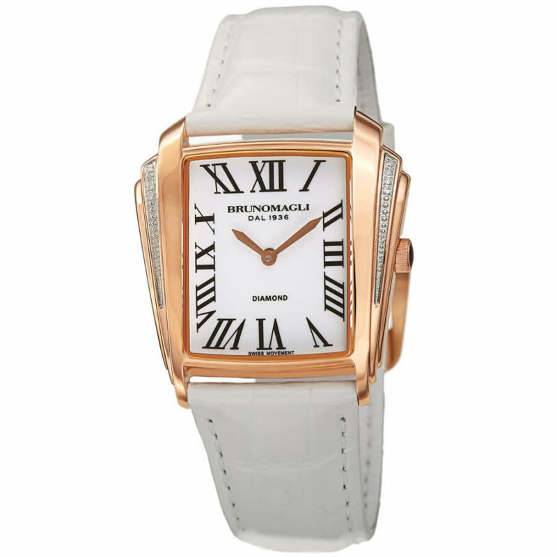 Bruno Magli Vera 1461 Quartz White Dial Ladies Watch 33.201461.RY