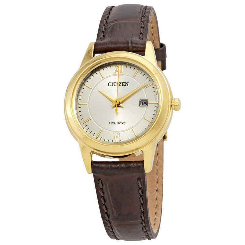 Citizen Eco-Drive Corso Silver Dial Ladies Watch FE1082-05A