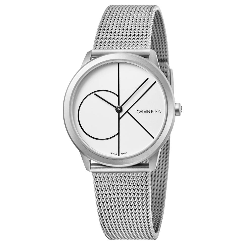 Calvin Klein Minimal Quartz White Dial Ladies Watch K3M5215X