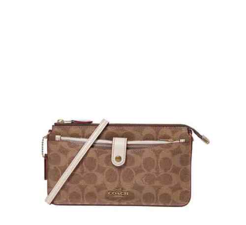 Coach Ladies Colorblock Signature Canvas Noa Pop-up Messenger Bag 37458  B4NQ5