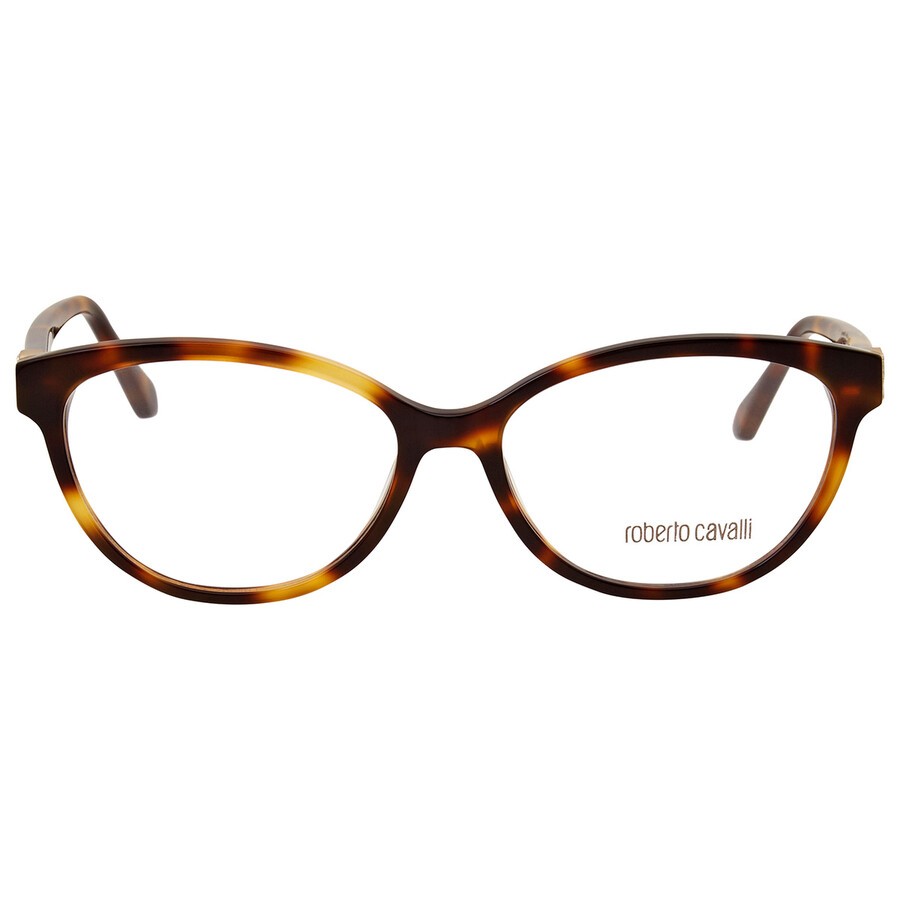 Roberto Cavalli Ladies Tortoise Round Eyeglass Frames RC507205254 RC507205254