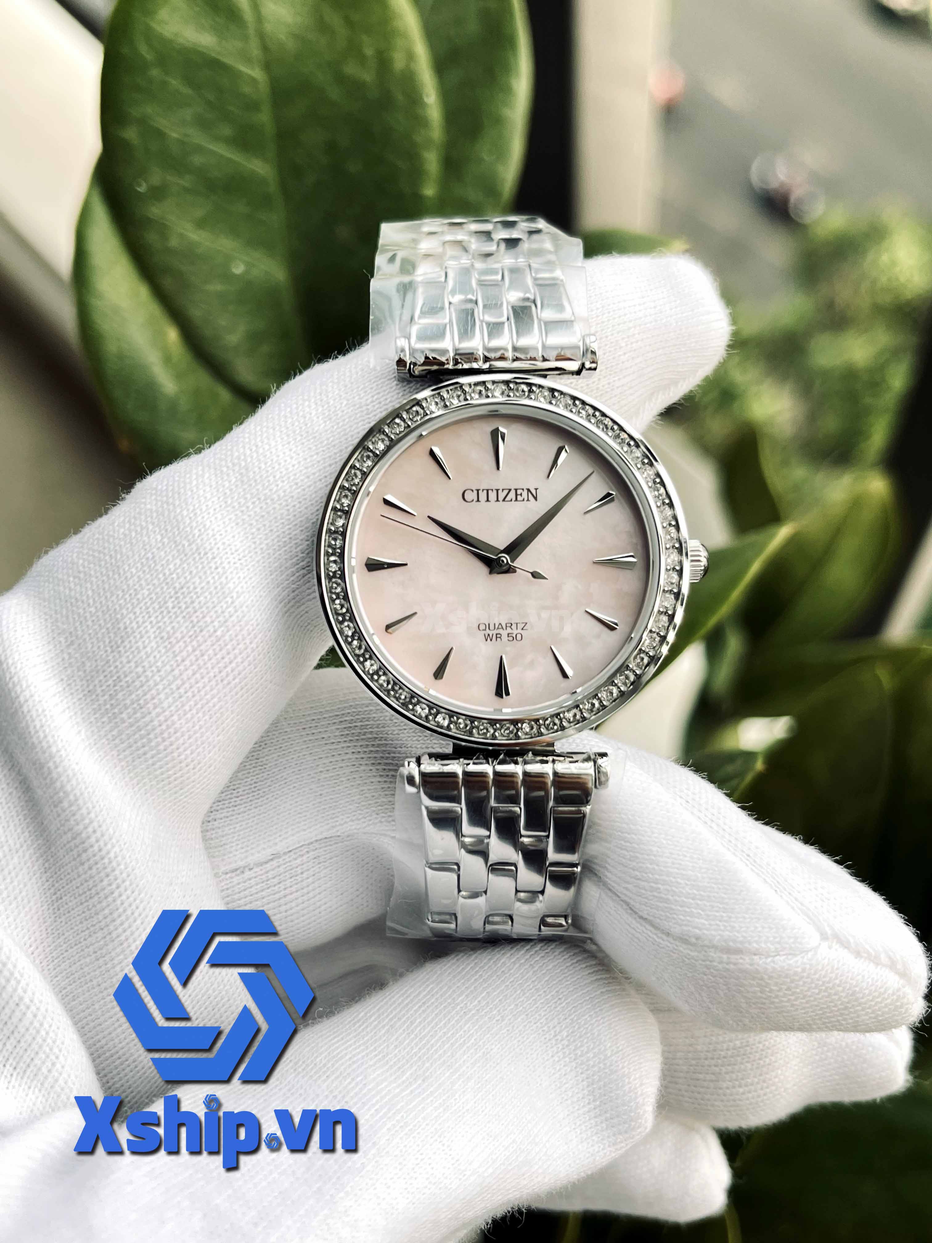 Citizen Ladies Elegance Diamond Accents Quartz Watch ER0210-55Y