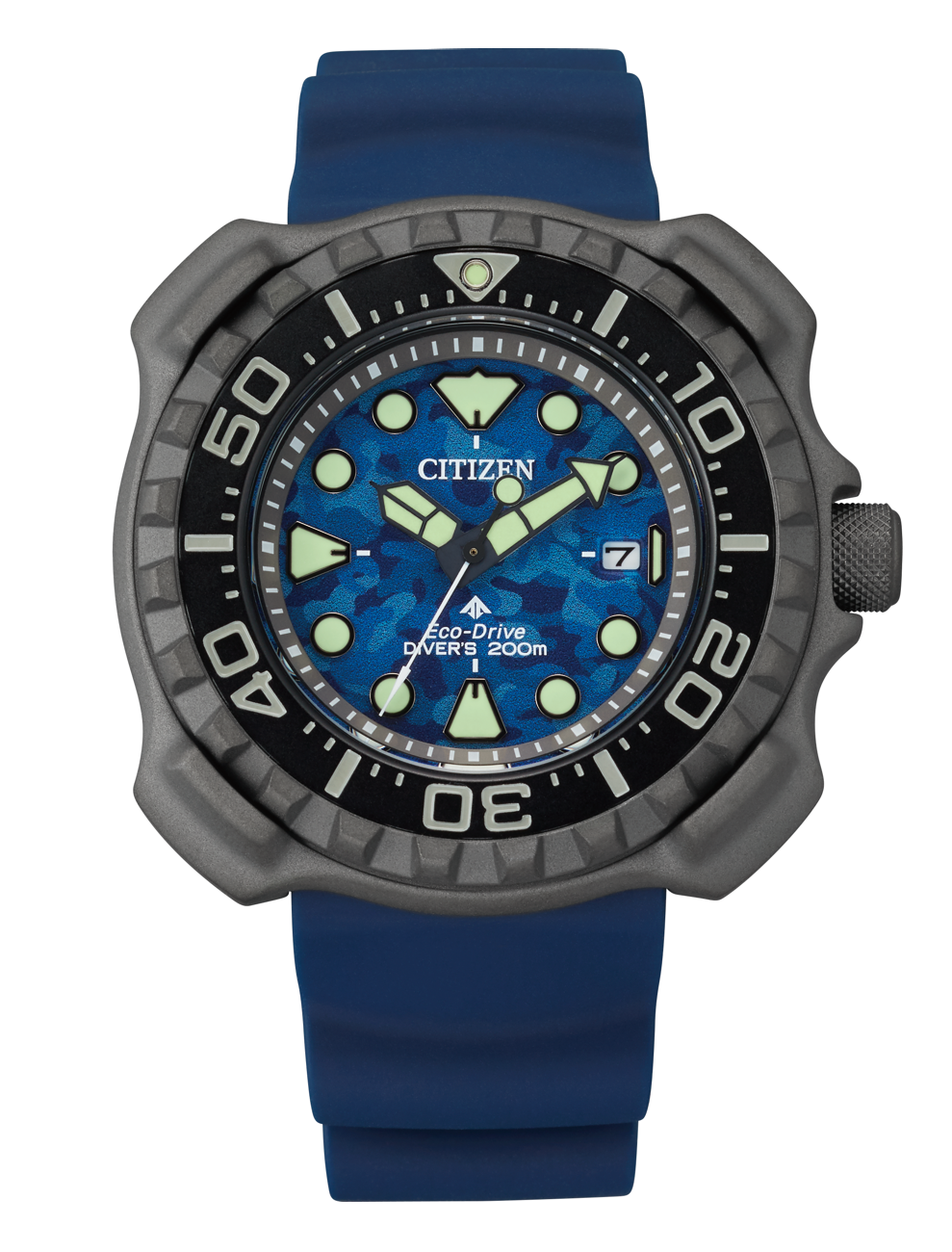 Citizen Promaster Marine Dive Super Titanium with Polyurethane Strap Eco  Drive Men Watch BN0227-09L