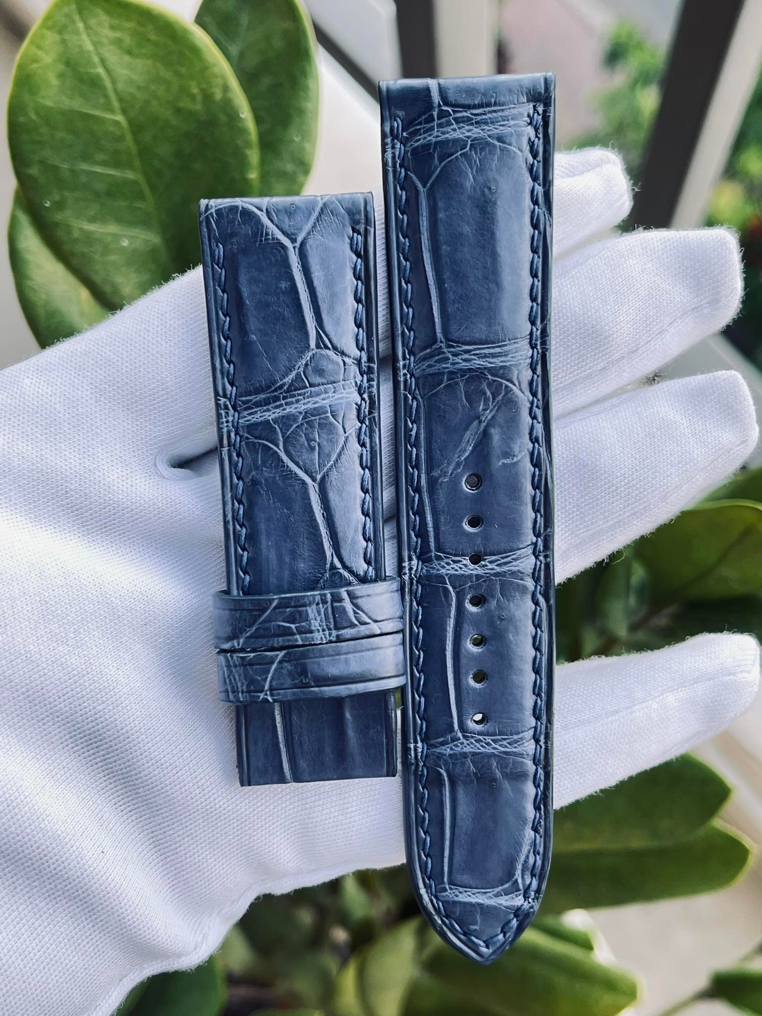 Xs Handmade Crocodile Leather Watch Band X01004