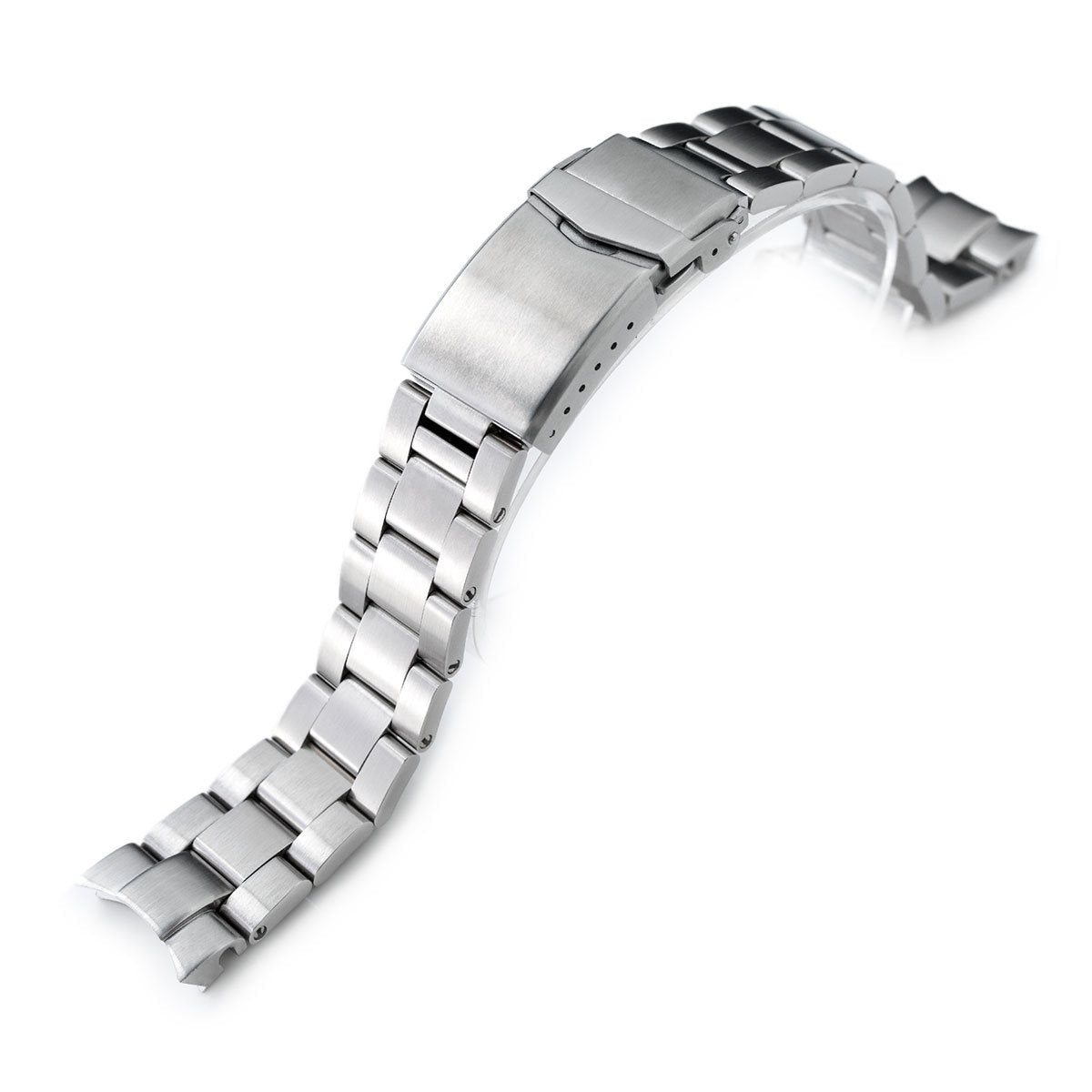 20mm Super-O Boyer Watch Band compatible with Seiko Alpinist SARB017 (or  Hamilton K.), Brushed V-