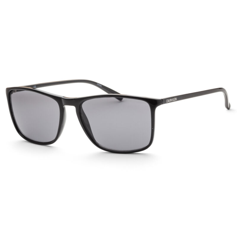 Calvin Klein Men Fashion 57mm Black Sunglasses CK20524S-001