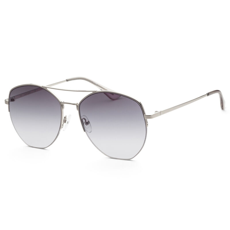 Calvin Klein Women Fashion 57mm Silver Sunglasses CK20121S-045