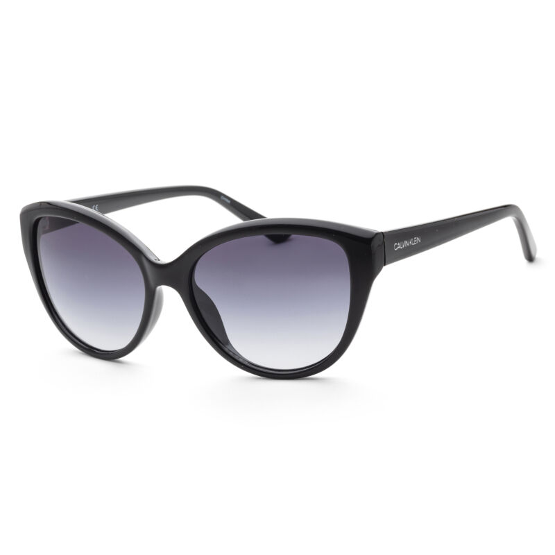 Calvin Klein Women Fashion 55mm Black Gloss Sunglasses CK19536S-001