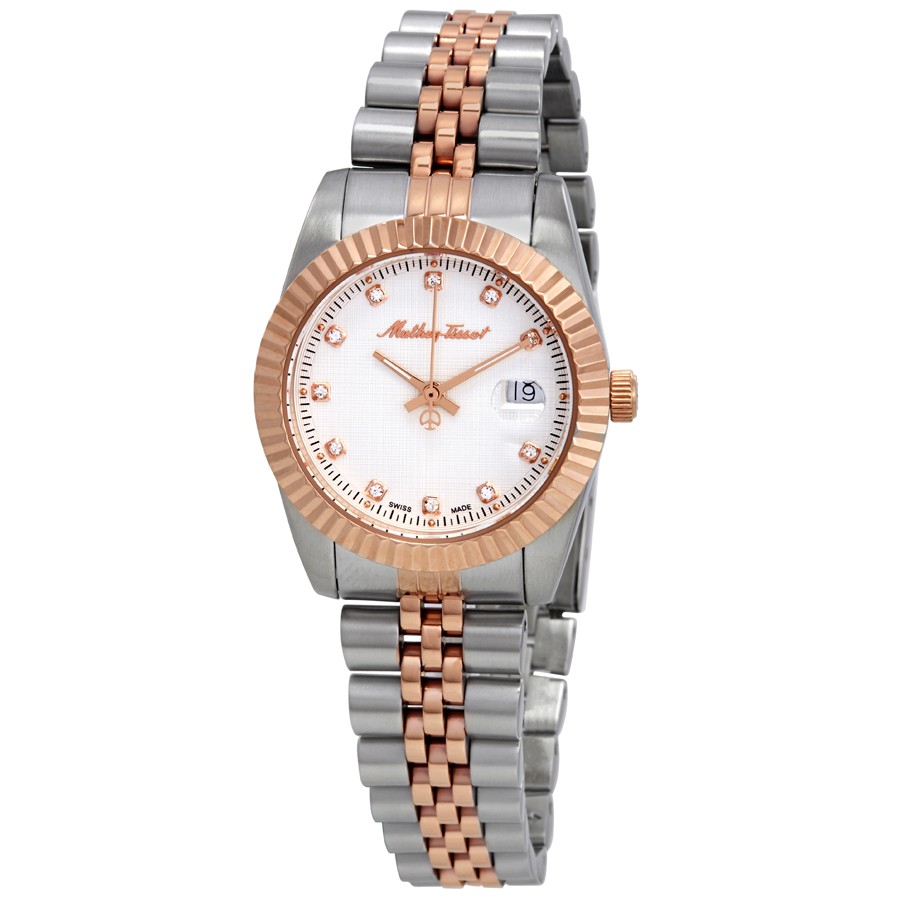 Mathey Tissot Rolly III Crystal White Dial Ladies D810RA
