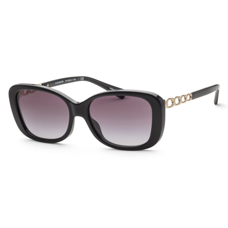 Coach Women Fashion 57mm Black Sunglasses HC8286-50028G-57