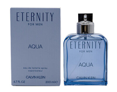Eternity Aqua by Calvin Klein 6.7 oz EDT Cologne for Men New In Box 200ml