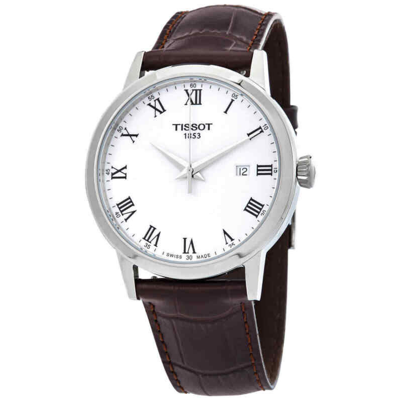 Tissot T-Classic Quartz White Dial Men Watch T129.410.16.013.00