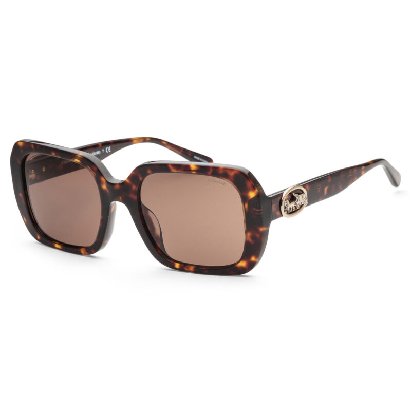 Coach Women Fashion 53mm Dark Tortoise Sunglasses HC8329U-512073-53