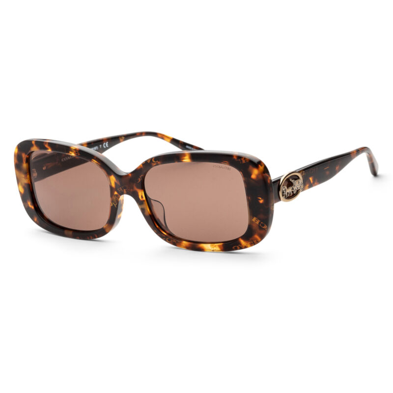 Coach Women Fashion 56mm Dark Tortoise Sunglasses HC8330F-565973-56
