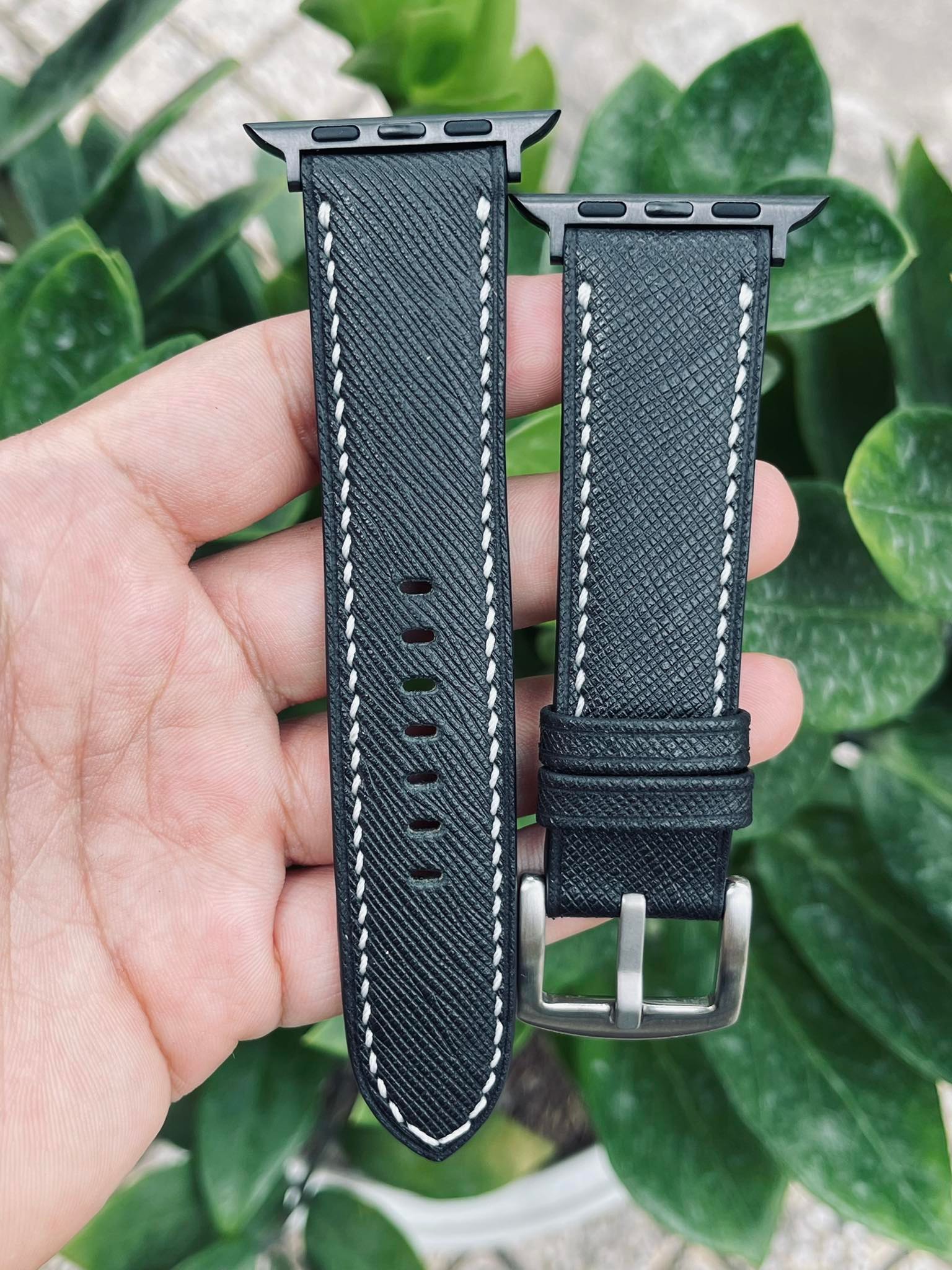 Xs Handmade Saffiano Leather Apple Watch Band X02043