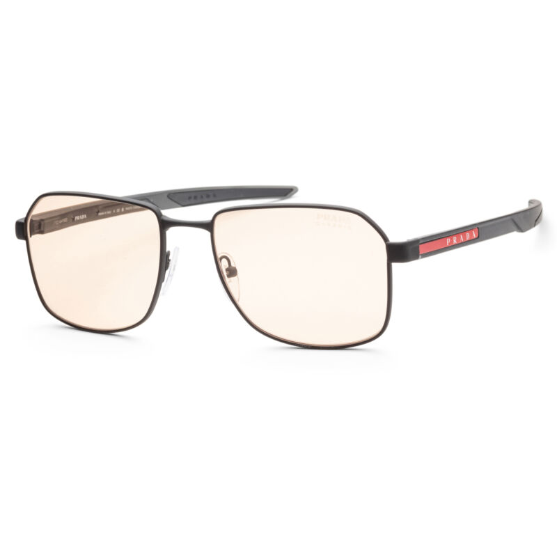 Prada Men Linea Rossa 57mm Matte Black Sunglasses PS54WS-DG001S