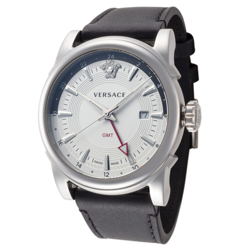 Versace Men VEV300119 GMT Vintage 42mm Quartz Watch