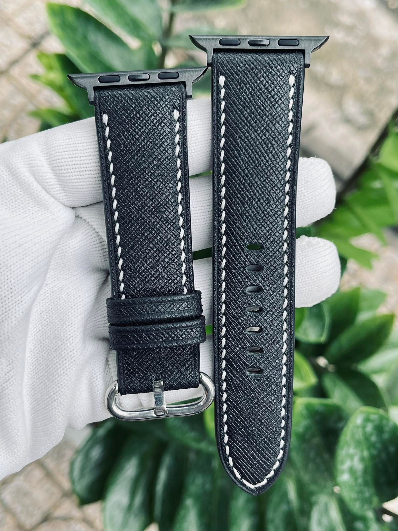 Xs Handmade Saffiano Leather Apple Watch Band X02079