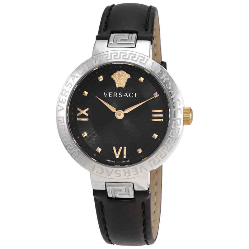 Versace Greca Lady Quartz Black Dial Ladies Watch VE2K00221