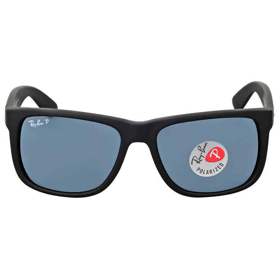 Ray Ban Justin Classic Polarized Blue Classic Rectangular Men Sunglasses RB4165 622/2V 54
